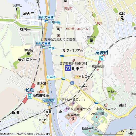 松島支店付近の地図